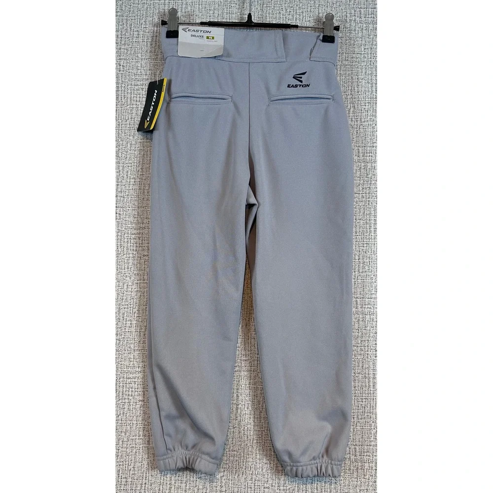Easton Deluxe Youth Baseball Pants Grey Elastic Cuff Boys Size YS New‎ With Tags